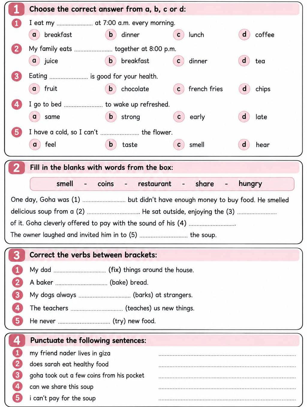 امتحانات انجليزي4 امتحانات انجليزي4